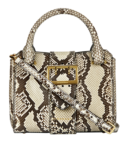 Burberry Mini Python Buckle Tote, front view